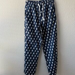 Disney Navy Blue Pajama Pants with White Mickey‎ Mouse Pattern